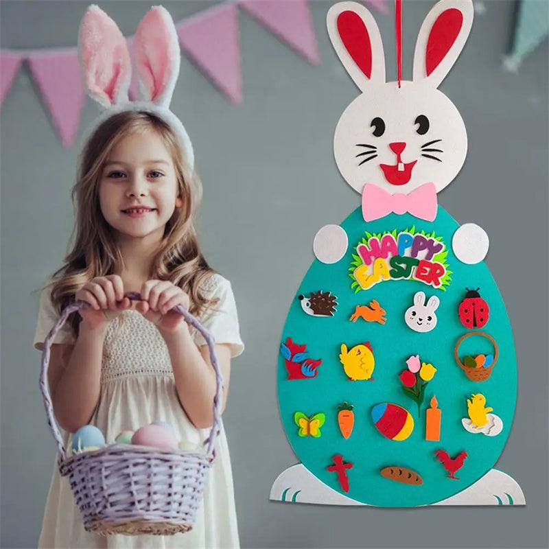 Load image into Gallery viewer, Easter Kids DIY Felt Bunny Gift - Furry Kidz Home
