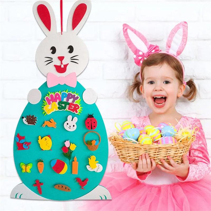 Load image into Gallery viewer, Easter Kids DIY Felt Bunny Gift - Furry Kidz Home
