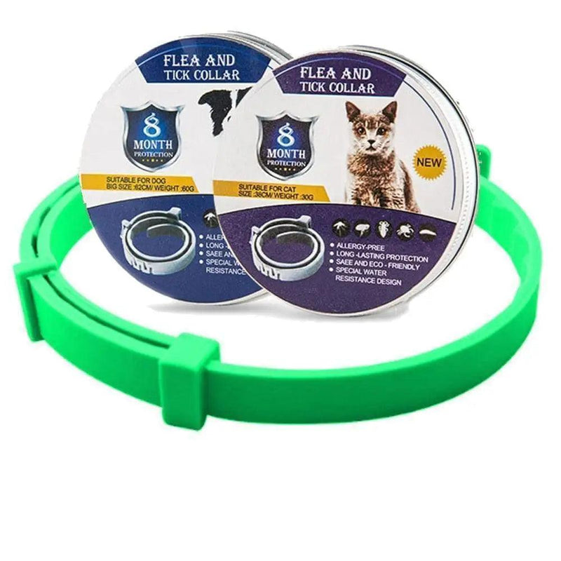 Load image into Gallery viewer, New Cat Dog Collar Anti Flea Ticks Mosquitoes Outdoor Adjustable Pet Collars 8 Months Long-term Protection Puppy pet - Furry Kidz Home
