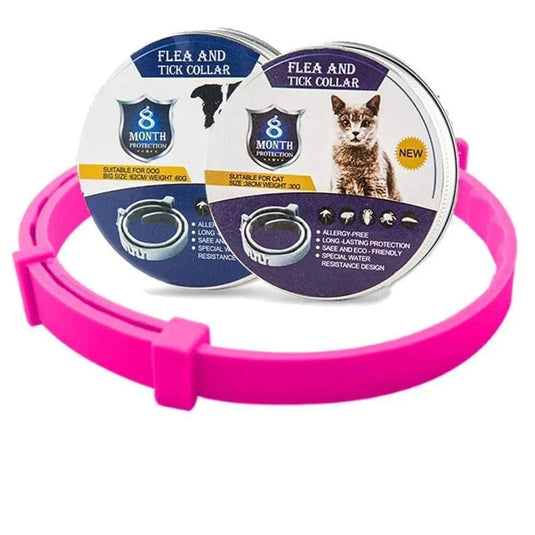 New Cat Dog Collar Anti Flea Ticks Mosquitoes Outdoor Adjustable Pet Collars 8 Months Long-term Protection Puppy pet - Furry Kidz Home