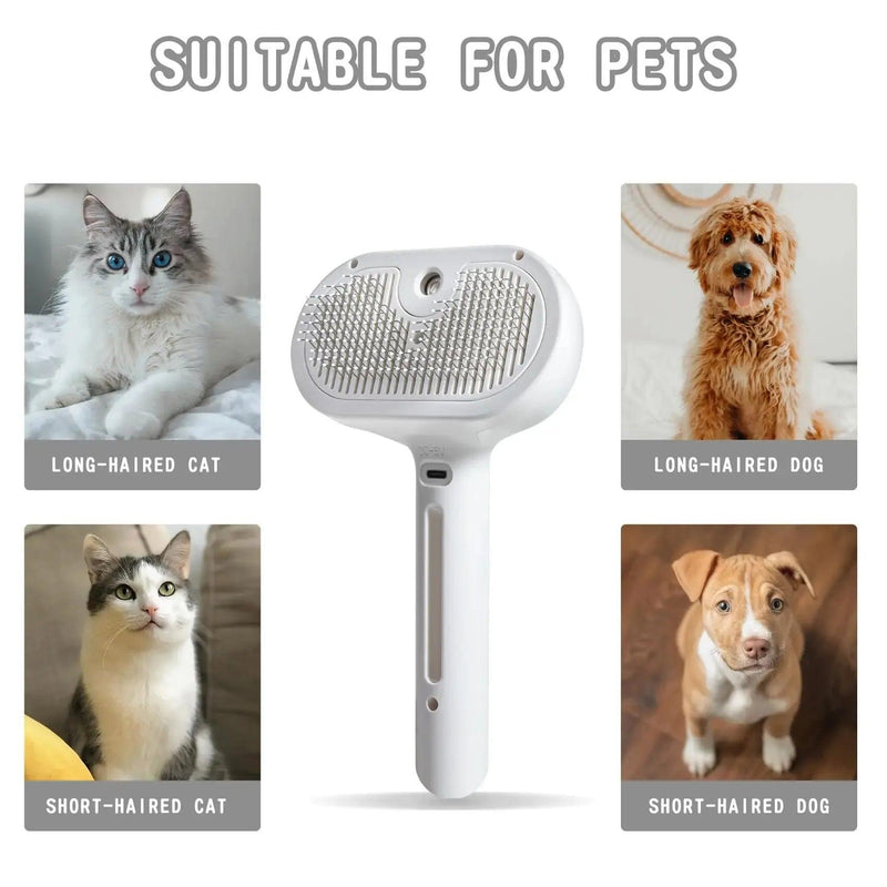 Load image into Gallery viewer, Spray Steamy Cat Brush 2 in 1 - Furry Kidz Home
