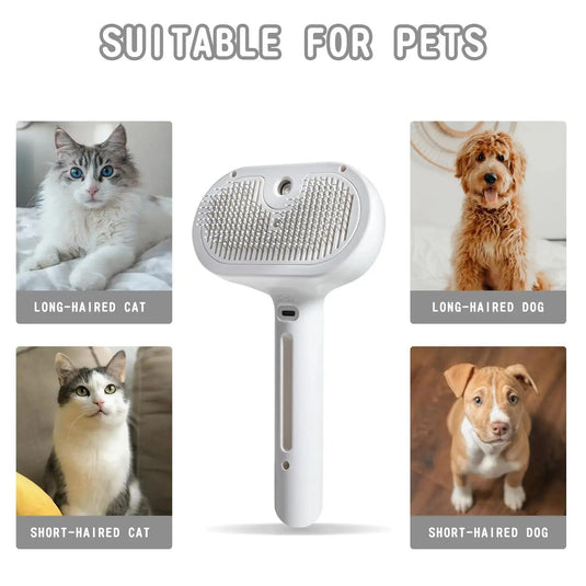 Spray Steamy Cat Brush 2 in 1 - Furry Kidz Home