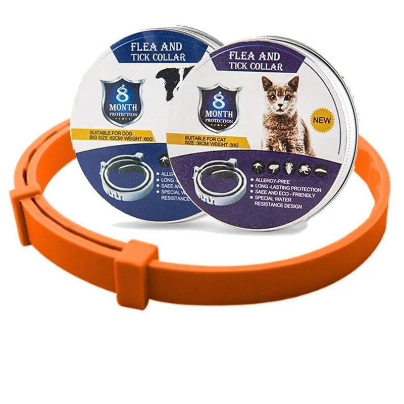 Load image into Gallery viewer, New Cat Dog Collar Anti Flea Ticks Mosquitoes Outdoor Adjustable Pet Collars 8 Months Long-term Protection Puppy pet - Furry Kidz Home
