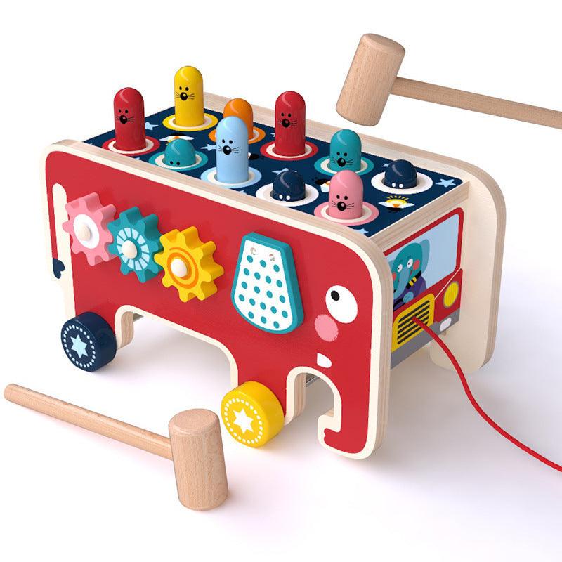 Load image into Gallery viewer, Wooden Pounding Bench Toys - Furry Kidz Home
