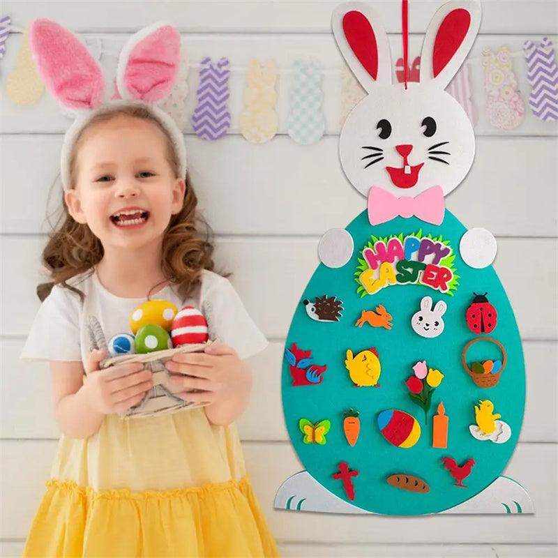 Load image into Gallery viewer, Easter Kids DIY Felt Bunny Gift - Furry Kidz Home
