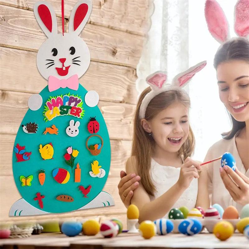 Load image into Gallery viewer, Easter Kids DIY Felt Bunny Gift - Furry Kidz Home
