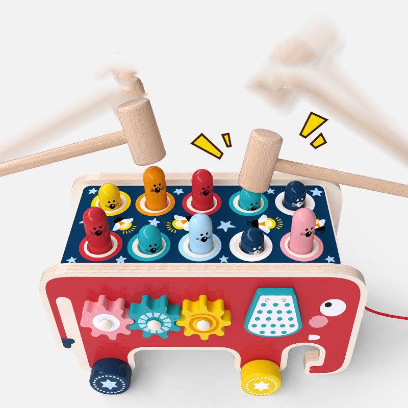 Load image into Gallery viewer, Wooden Pounding Bench Toys - Furry Kidz Home
